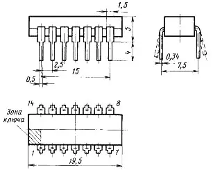 К155ЛИ1 микросхема фото 2 К155ЛИ1 микросхема фото 2