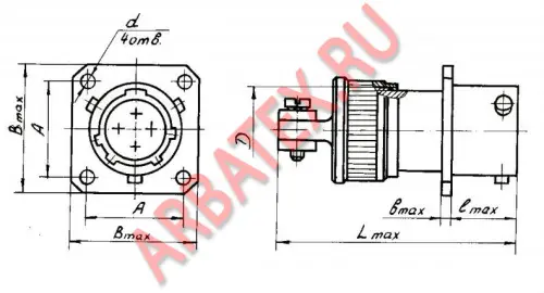 СНЦ23-43/36Р-2-А-В розетка Разъемы разное фото фото 2