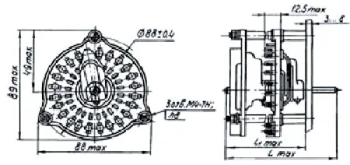 ПЩ-12П1Н2А переключатель щеточный фото 7