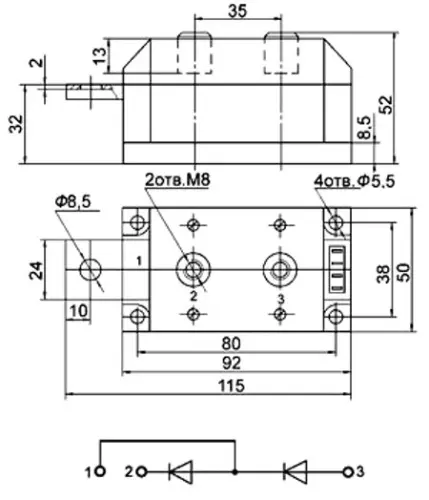 МДД250-8 силовой модуль фото 3