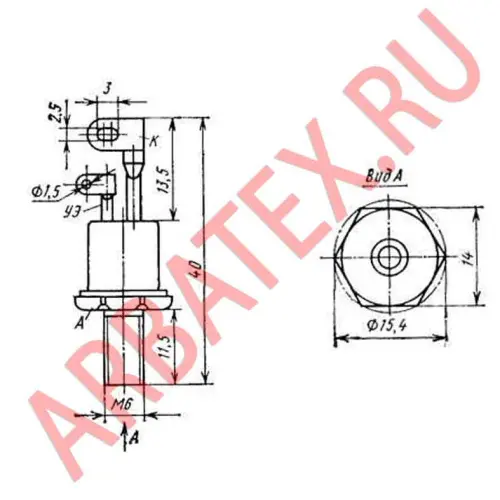 Т232-50-9-4 тиристор фото 2 Т232-50-9-4 тиристор фото 2