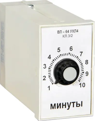 ВЛ-64 1-10 сек 24В реле времени фото 2