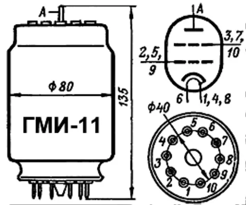 ГМИ-11 импульсный триод фото 2 ГМИ-11 импульсный триод фото 2