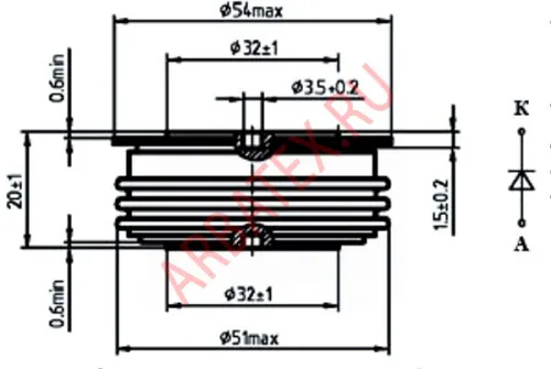 ДЧЛ133-320-16 диод фото 5