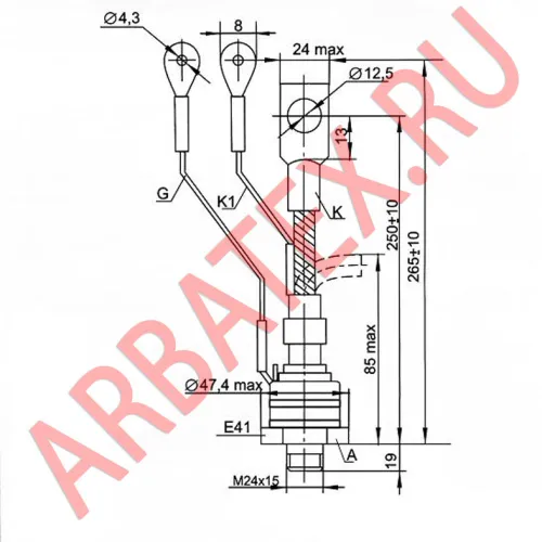 ТС212-10-8 тиристор фото 2 ТС212-10-8 тиристор фото 2